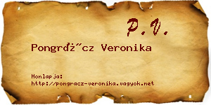 Pongrácz Veronika névjegykártya