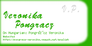 veronika pongracz business card